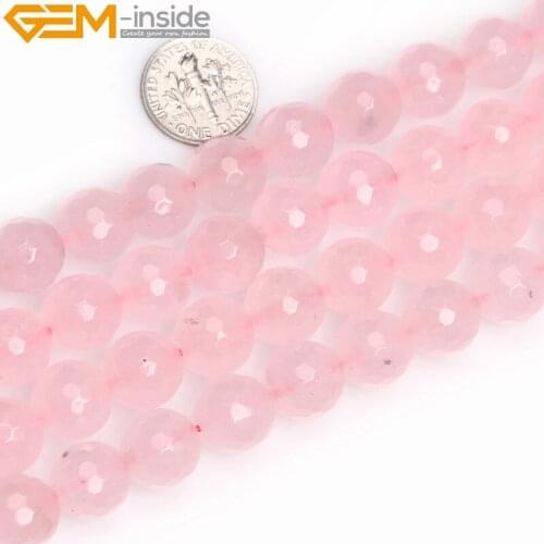 12mm Round Pink Jades Stone Semi Precious Beads for Jewelry Making Beads 15 Inches Gem-inside