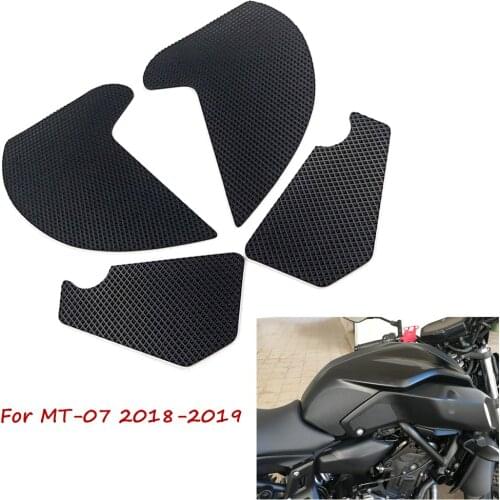 Motorcycle Anti-Heated Gas Tank Side Grip Traction Knee Protector Sticker Anti Slip Pad For Yamaha MT07 MT-07 MT 07 2018-2019