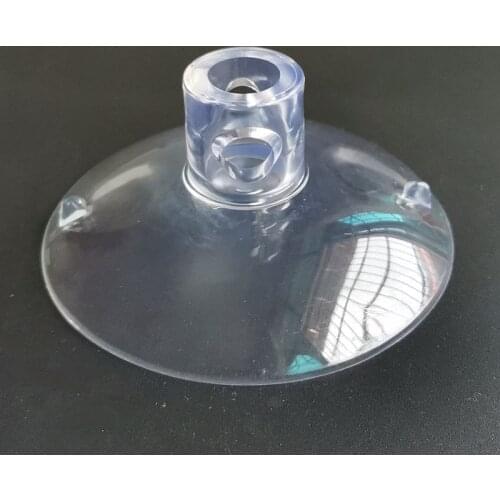 30/35mm Clear Suction Cup Double hole without Hooks Transparent Reusable Mushroom Suction Cup Plastic Sucker Pads for Glass