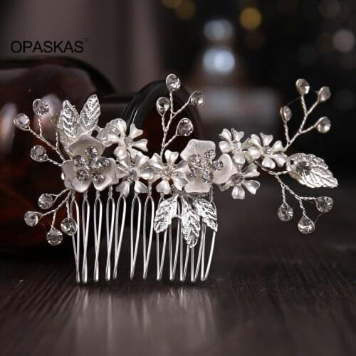 Wedding Hair Comb Decor Rhinestone and Pearl Fashion Elegant Beautiful Accessory for Bride and Bridesmaids VL