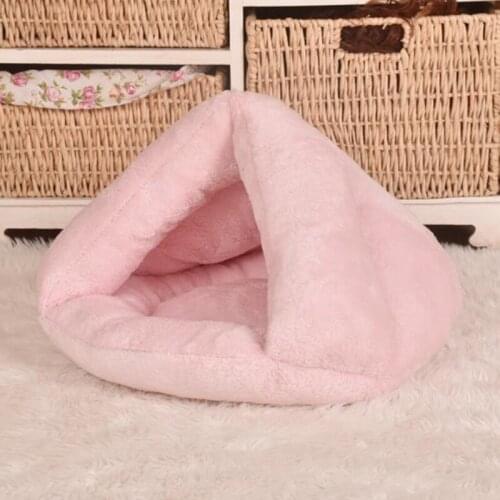 Warm Pets Mat Cat Small Dogs Puppy Kennel Bed Kitten Cave Sleeping Bag Puppy House Soft Fleece Thicken Nest Pet
