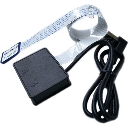 USB Flexible Extension Cable Extender Adapter Converter SD Card Female SDHC Card Reader for MP3 GPS Mobile Phone 54/70 CM