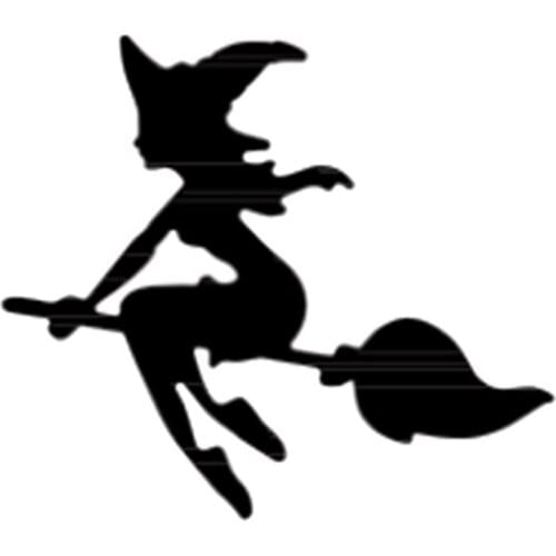 Witch With Broom Metal Cutting Dies Scrapbooking Card Album Photo Making DIY Embossing Crafts Stencil New Die Cut 2021