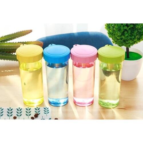 1PC Protable Scrub Water Bottles With Rope Sports Travel Plastic Space My Shaker Bottle Eco-Friendly NX 001