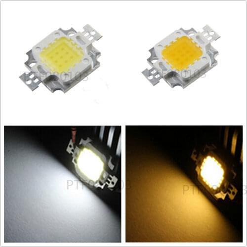 100 PCS 10W Warm White 3000K Cold White 6000K 10000K 20000K 30000K Square High Power900-1000LMLED Light chip 1000mA 9-11V