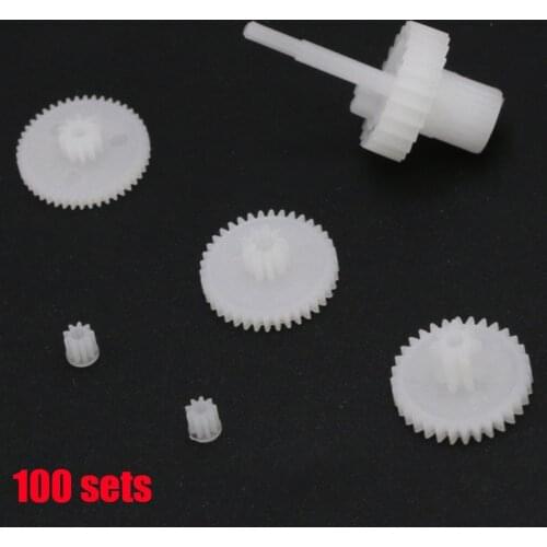 100 set Plastic 9g Servo Gears For mitoot SG90 9G Micro Mini Servo For Arduino Aeromodelismo Align Trex 450 Airpl