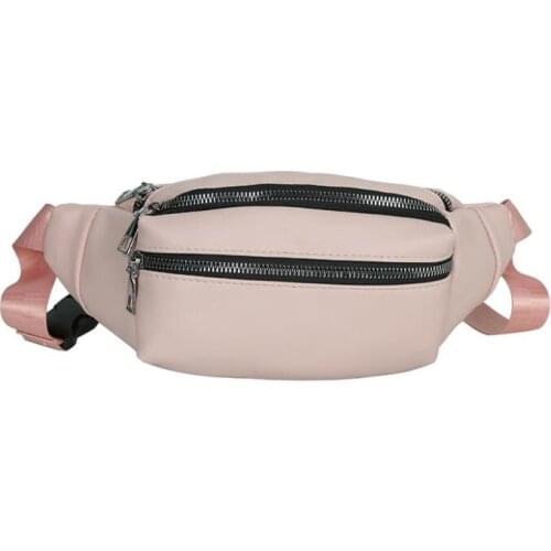 2021 Women New Waist Bag Zipper Pocket Fashion Chest Handbag Ladies Waist Pack Bags Purse