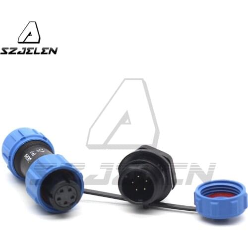 SP11 Type 5 Pin Waterproof Connector Male Socket and Female Plug Automotive LED Power Wire Connector IP67