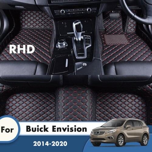 RHD Car Floor Mats For Buick Envision 2020 2019 2018 2017 2016 2015 2014 Auto Interiors Accessories Styling Custom Leather Rugs