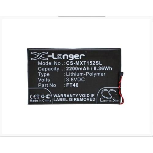 Cameron sino 2200mah battery for MOTOROLA MotoE 2nd XT1077 XT1079 XT1526 XT1528 ET40 FT40 SNN5955A SNN5956A