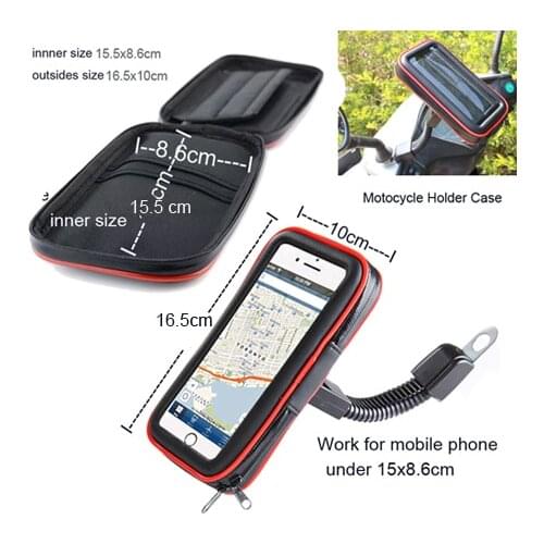 Touch Screen Bag Bicycle Motorcycle Phone Holder Case For Xiaomi redmi 10x 7a 8a 9a K30 pro K20,Mi Note 10 lite,Redmi Note 5A 4x