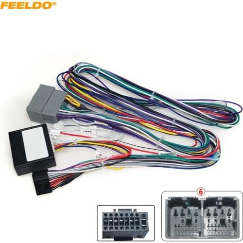FEELDO Car 16pin Audio Wiring Harness With Canbus Box For Chevrolet Malibu XL Equinox Stereo Installation Wire Adapter #HQ6599