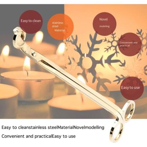 Stainless Steel Candle Wicks Oil Lamp Trimmer Scissors Cutter Snuffers Tool Hook Trim Wicks Lengthen The Life Of Candle Tool