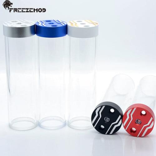 FREEZEMOD 66mm-316mm integrat water pump built-in defoamer 60mm Water Tank Metal Acrylic Reservoir Water Cooling MOD Watercooler