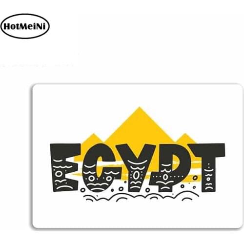 HotMeiNi 13cm x 7.2cm for Egypt Pyramid Logo Car Stickers JDM Vinyl Air Conditioner RV VAN Fine Decal Car Accessories Graphics