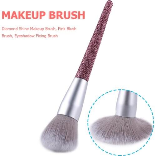 Makeup Brush Crystal Diamond Glitter Powder Foundation Cosmetic Blush Eyeshadow Fixing Soft Brush Women Beauty Tools Accessories