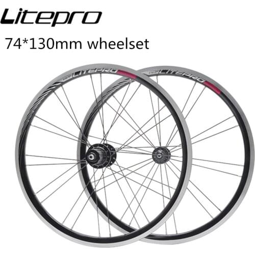 Litepro k-fun Folding Bike 20Inch 406 V Brake Wheels Four Sealed Bearings 11 Speed Bicycle Wheelset Rim