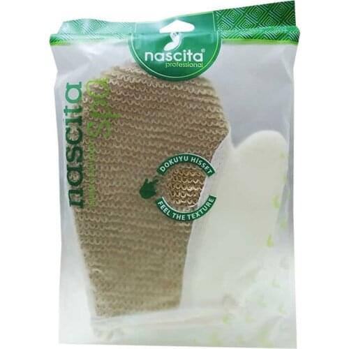 Sisal Gloves Fiber Pouch Brown 18 X22