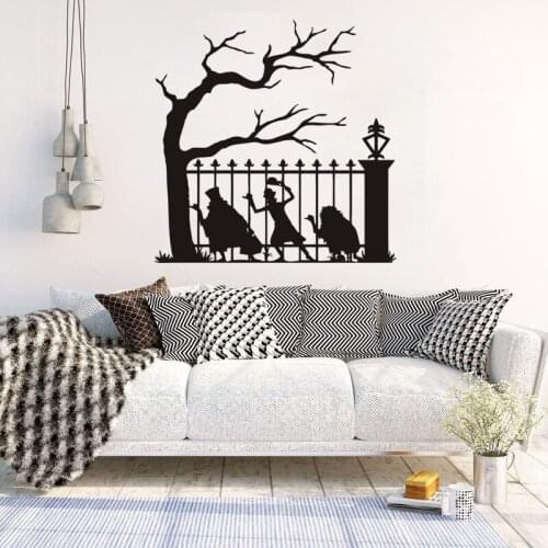 Creative Halloween Wall Sticker Home Decoration Art Ghost Removable Murals Shop Window Glass Festival Decal M0063