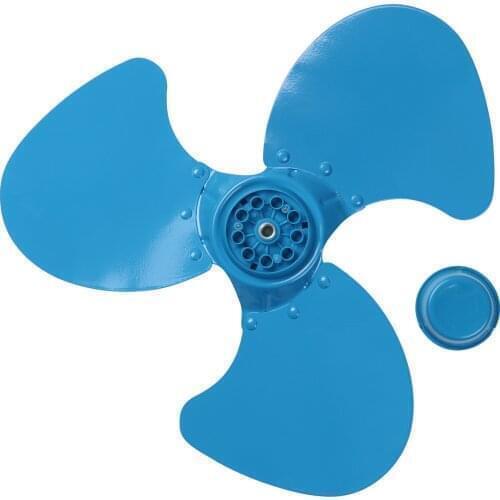 14'' Fan Blade Silence Metal Fan Blade 3Leaves with PP Nut Cover Universal for Household Wall Standing Pedestal Fan Accessories