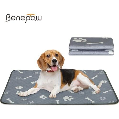 Benepaw Reusable Small Medium Large Dog Pee Pad Eco-friendly Waterproof Super Absorbent Antislip Training Pet Puppy Mat