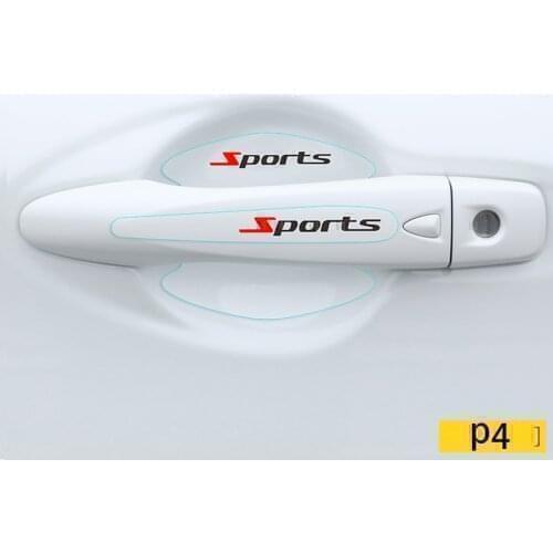 8PCS Car Door Sticker Handle Protection Film for nissan qashqai j11 j10 x-trail juke pathfinder almera tiida sunny micra k12