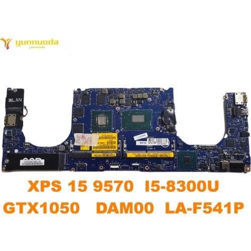 Original for DELL XPS 15 9570 Laptop motherboard XPS 15 9570 I5-8300U GTX1050 DAM00 LA-F541P tested good free shipping