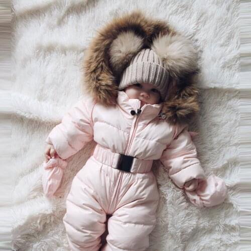 Autumn Jacket For Girls Winter Infant Baby Boy Girl Romper Jacket Hooded Jumpsuit Warm Thick Coat Outfit Outwear Children Jacket