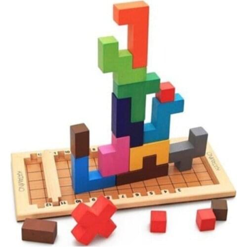 Intelligence Developer Mind Game with Geometric Shapes and Figures for Children Education