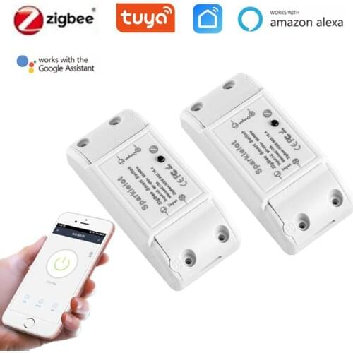 Smart Light Switch Moudle 10A Universal Breaker Timer ZigBee Wifi Remote Control Smart Home Voice Support Alexa Google Home