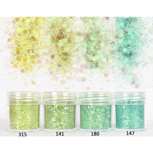 Ice Magic set Hexagon Glitter Sequin Mix Party Shining Embellishment for Resin Crafts Festive Jewelry Tools UV Resin Pigment