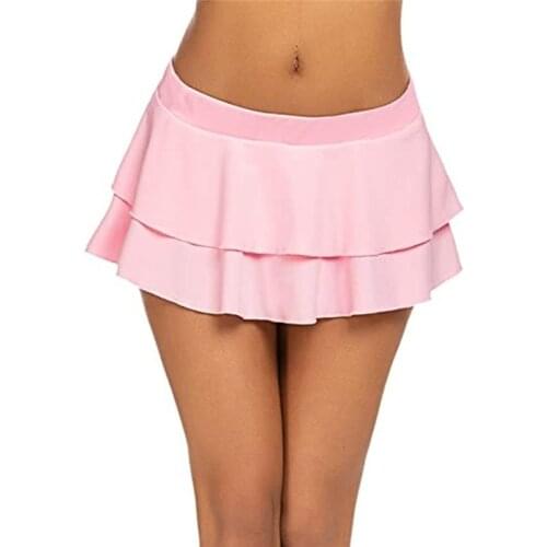 Tennis Skater High Waist Skirts Women Fashion Skirts 2021 Solid Plain Skater Flare Pleated Short Mini Hot Skirts