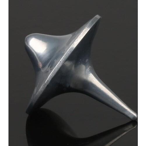 1PC Metal Gyro Silver Top Office Decompression Fridget Reality Dream Toy Movie Movie Totem Props J9L5
