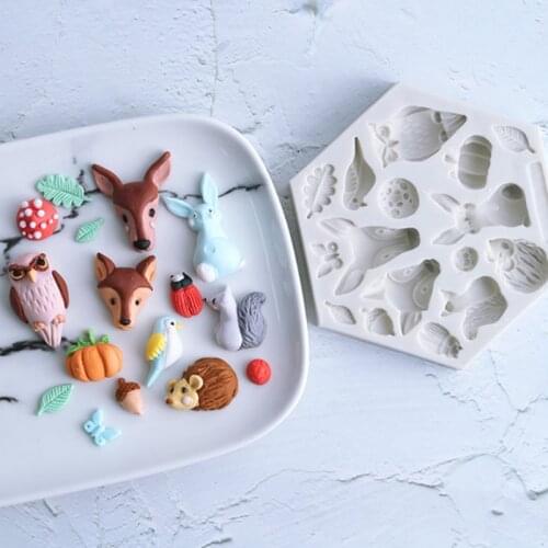 1PC Kinds Of Animals Silicone Molds Chocolate Mold DIY Handmade Cake Chocolate Making Tool Cake Decorating Tools Molds