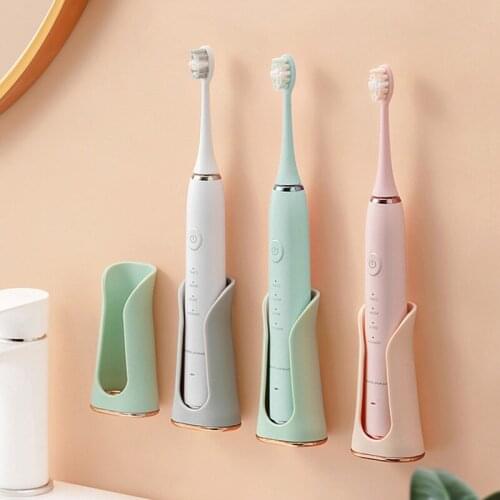 2/3Pcs Silicone Electric Toothbrush Holder Wall-Mounted Waterproof Toothbrush Stand Rack Punch-free Hanger Bathroom Accessories
