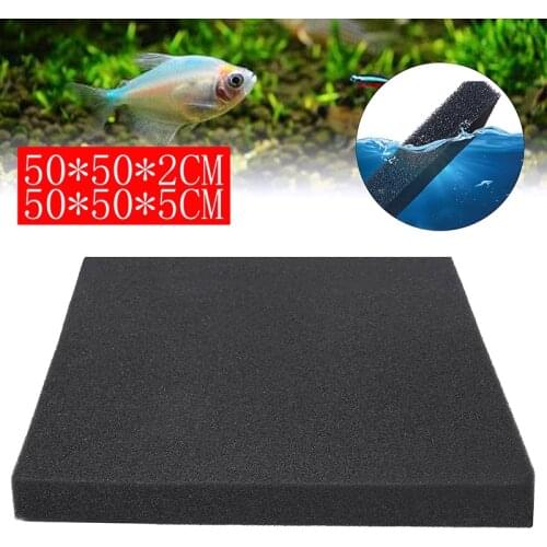 2/5CM Aquatic Biochemical Sponge Filter Bio Sponge Aquarium Filter Fish Tank Shrimp Pond Filtration Media Pad 50x50cm