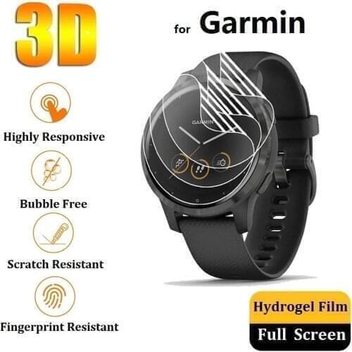 2 PCS For Garmin Forerunner 235 225 735XT 9H Soft Film For Garmin Smart Watch Screen Protector For Garmin Venu Active