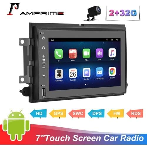 AMPrime Android 7''Touch Screen Car Radio 2G DDR3 + 32G Built-in WIFI GPS USB F150 F250 F350 Fusion Taurus Freesatr MKX Mark