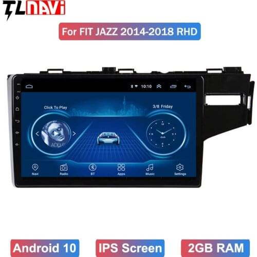 9" Android 10 Car Auto Stereo For 2014 2015HONDA JAZZ FIT Right Hand Drive Radio GPS Multimedia Player wifi