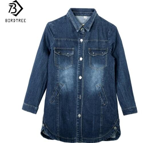 Женские джинсовые куртки BIRDTREE TB China At AliExpress