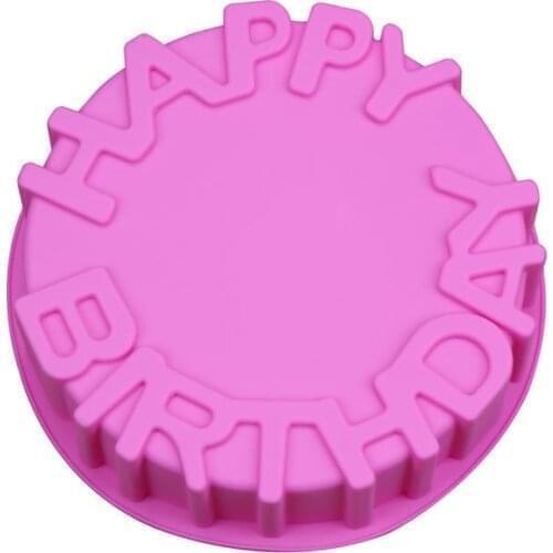 Birthday Cake Mold Silicone Large DIY Cake Pan Baking Mold Bread Mold Soap Mold For Home DIY Baking Pan Cake Mould Kitchen Tools