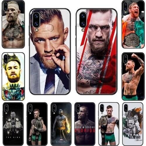 Irish Fighter Conor McGregor Phone case For Huawei Honor Mate 5 7 8 9 10 20 i A X Lite Pro black pretty bumper soft hoesjes