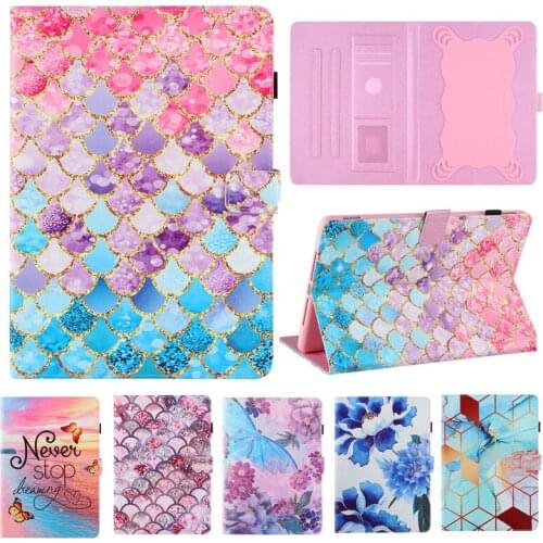 For Huawei T3/T5/M5/M3 Lite/Matepad T10 T10S Case 9.6 9.7 10 10.1 inch PC Universal Tablet Case PU Leather Folding Stand Cover
