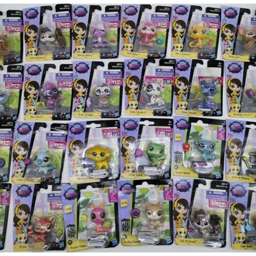 Hasbro Genuine LPS Littlest Pet Shop Toys Animal Cute Figure Mini Doll Toy Christmas Gift Action Figure Little Pet for Children
