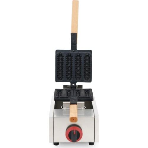 Hot sale commercial GAS hot dog waffle maker machine with waffle iron