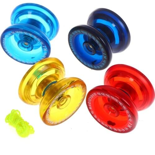Hot Sale Yoyo Classic Baby Toys Professional Magic Yoyo Spin Aluminum Alloy Metal Yoyo 8 Ball KK Bearing with Spinning String