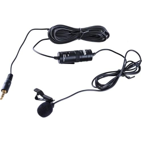 Camera Omnidirectional Lavalier Condenser Microphone Mic for DSLR Canon Nikon Sony iPhone 7 6S Camcorder Audio Recorder