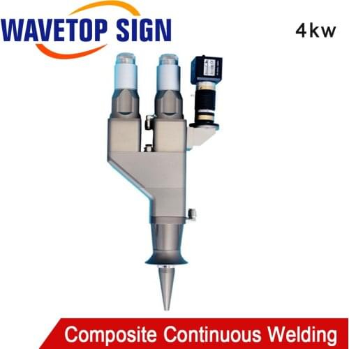 WaveTopSign 1064nm 4kw Composite Fiber Continuous Welding Head with QBH Connector Lens for Fiber Laser Welding Machine