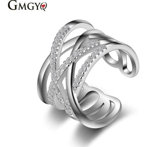 Fashion Womens Jewelry Handcrafted Cubic Zirconia Cuff Opening Adjustable White Gold Fashion Accessories for Men and Women