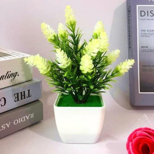 New Bonsai 1Pc Artificial Pine Cone Plant Miniascape Wedding Party Home Table Bonsai Decor